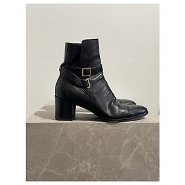 Autre Marque Botas de cano curto Saint Laurent pretas T.38,5 Preto