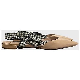 Sapatilhas slingback Miu Miu T.38 Bege