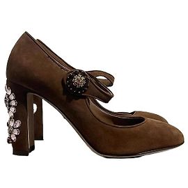 Escarpins Dolce & Gabbana marron T.37,5 Marron