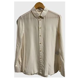 Autre Marque Camisa Saint Laurent écru T.40 Beige