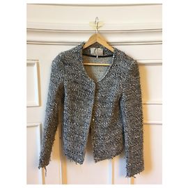 Chaqueta Iro Sveva de algodón gris talla 0 Gris