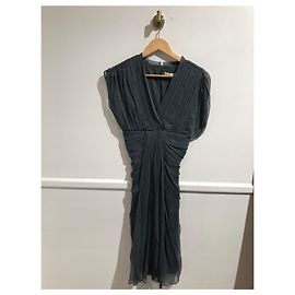 Robe Diane Von Furstenberg grise T.0 Grey