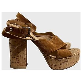Sandali Gianvito Rossi beige T.37,5 Cammello