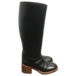 Gucci Stiefel schwarz T.38,5 Schwarz