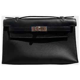 Pochette Hermès Kelly Noir Preto