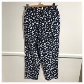 Pantalon imprimé Marni T.36 Blue