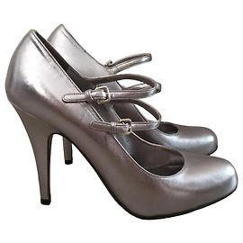 Miu Miu silberne Pumps Gr.36,5 Silber