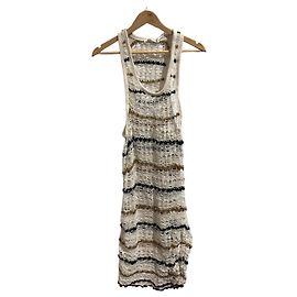 Isabel Marant Etoile Isabel Marant gestreiftes Kleid T.42 Beige
