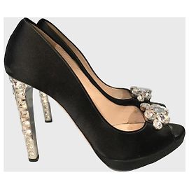 Miu Miu Pumps schwarz Gr. 38,5 Schwarz