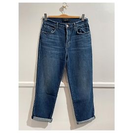 Jeans J Brand Ivy Blu Cotone Vita Alta Blu