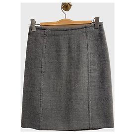 Jupe Prada grise T.38 Gris