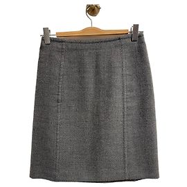 Saia Prada cinza T.38 Cinza