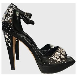 Sandales Rene Caovilla noires T.40 Black