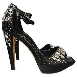 Sandalias Rene Caovilla negras T.40 Negro