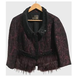 Chaqueta Roberto Cavalli burdeos T.36 Burdeos