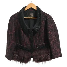 Veste Roberto Cavalli bordeaux T.36 Bordeaux