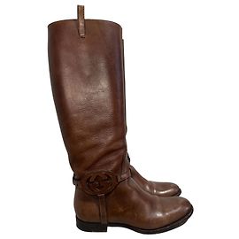 Botas Gucci marrones T.36,5 Castaño