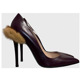Escarpins Fendi bordeaux T.38 Bordeaux
