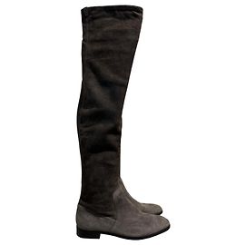 Bottes Sergio Rossi grises T.37,5 Gris