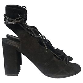 Autre Marque Sandales Saint Laurent T.37,5 Noir