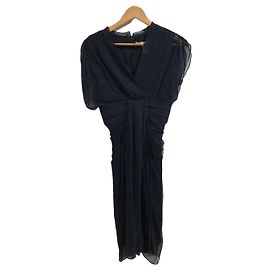 Diane Von Furstenberg Kleid dunkelblau T.2 Blau