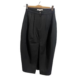 Autre Marque Auver Fit Black Slit Skirt M Black