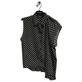 Blouse Balenciaga à pois T.40 Black