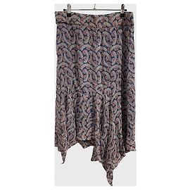 Jupe Isabel Marant imprimée T.34 Bleu