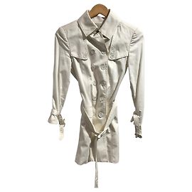 Trench Burberry blanc T.34 White