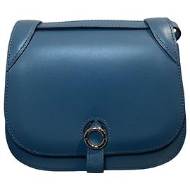 Moynat Ledertasche blau Blau