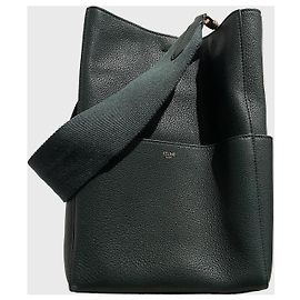 Céline Sac Celine Seau sangle vert Vert