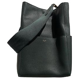 Céline Bolso Celine Seau correa verde Verde