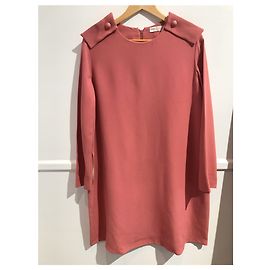Chloé kurzes rosa Kleid mit langen Ärmeln Größe 40 Pink
