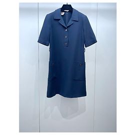 Gucci Navy Viscose Dress Multiple colors
