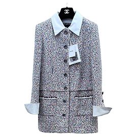 Veste Chanel en Tweed à Paillettes 34 Multicolore