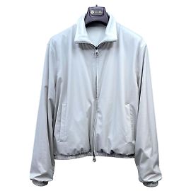 Veste Loro Piana Blanche en Cachemire Réversible Multicolore