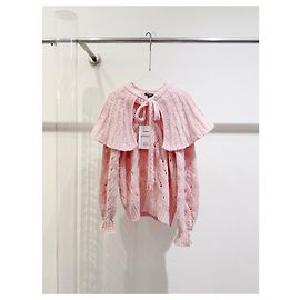 Chanel Maille en Laine Multicolore Silhouette Cape Multicolore