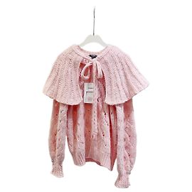 Chanel Wollstrickjacke Cape Silhouette Mehrfarbig Mehrfarben