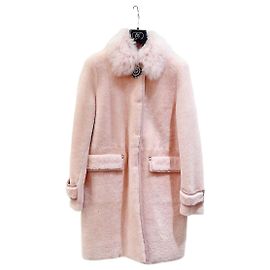 Chaqueta Miu Miu de borreguillo rosa Multicolor