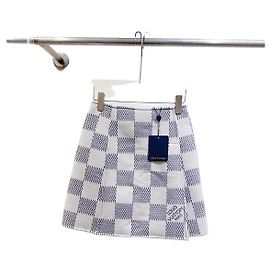 Louis Vuitton Check Pattern Cashmere Skirt Multiple colors
