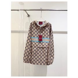 Gucci Technical Windbreaker Jacket Men Polyamide Size 50 Multiple colors