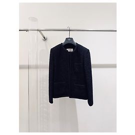 Veste en tweed noir Céline Taille 42 Multicolore