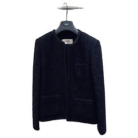 Chaqueta de tweed negra Céline Talla 42 Multicolor