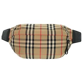 Bolsa de cintura Burberry em algodão bege Bege