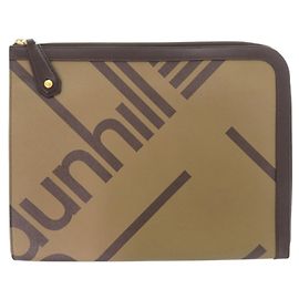 Alfred Dunhill Dunhill Brown Leather Clutch Bag Brown