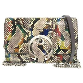 Jimmy Choo Madeline Embossed Patent Leather Multicolor Wallet Chain Shoulder Bag Multiple colors