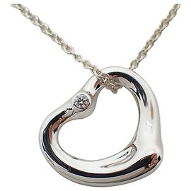 Autre Marque Tiffany & Co. 925 Herz-Diamant-Anhänger Halskette Andere