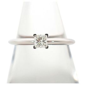 Autre Marque Anel Aliança Tiffany & Co. em Platina 950 e Diamantes Outro