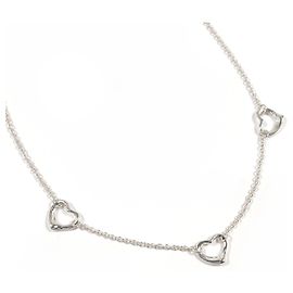 Autre Marque Collar Triple Open Heart Tiffany & Co. Plata