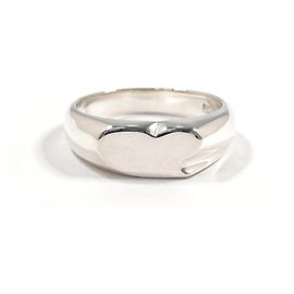 Autre Marque Tiffany Heart Signet Elsa Peretti Ring Silvery